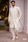 Off White Colour Outluk Vol 126 Designer Mens Indo Western Manufacturers 126015
